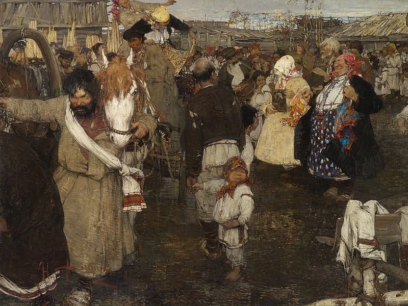 1881 - Nikolai Ivanovich Feshin - Portare via la sposa